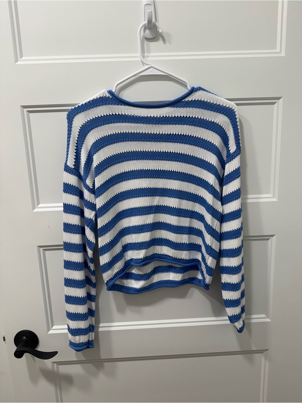 Z Supply Blue and White Striped Knit Top